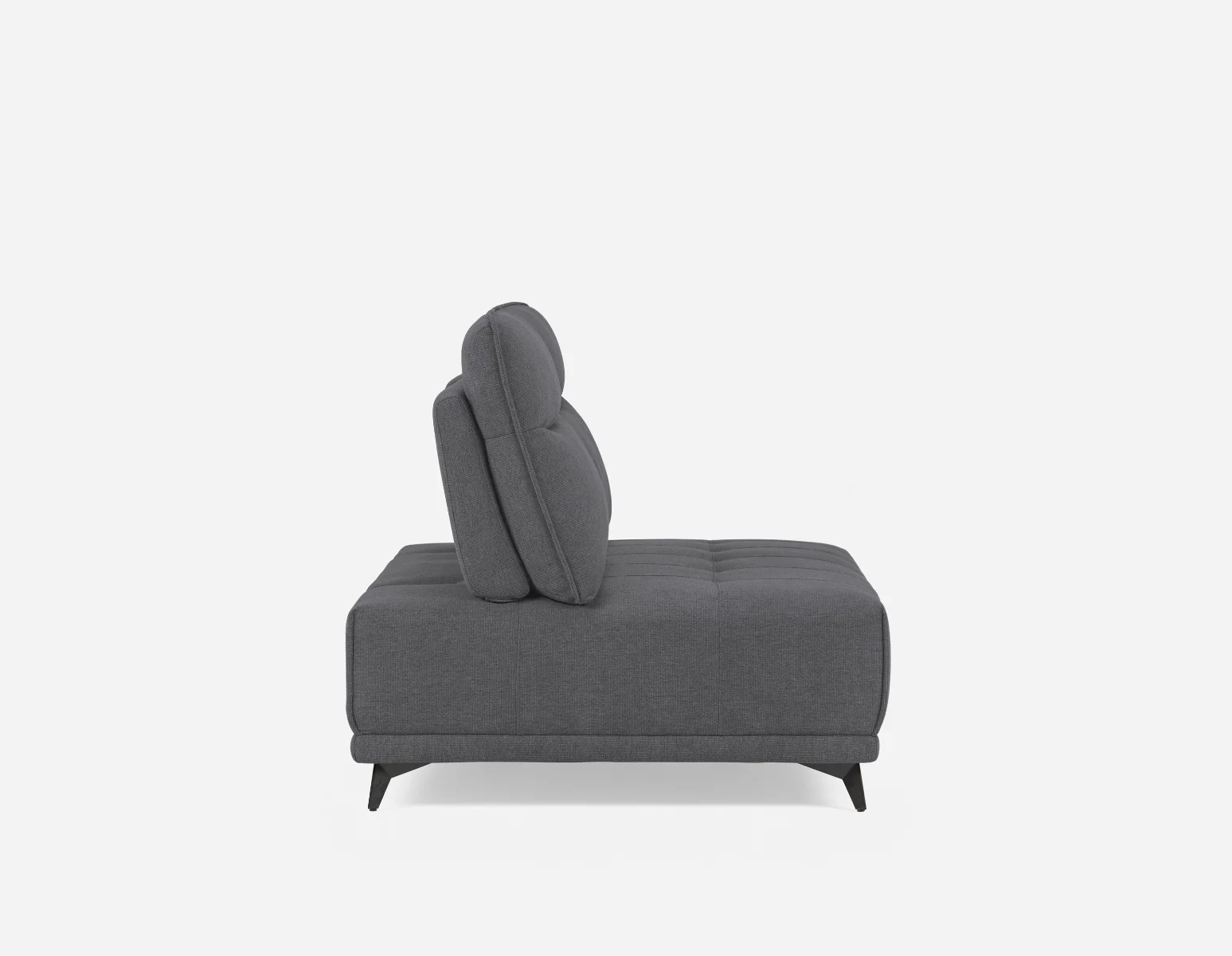 SIMON — Modern contemporary armless loveseat with adjustable backrest (75-79-85-30) - Image 8
