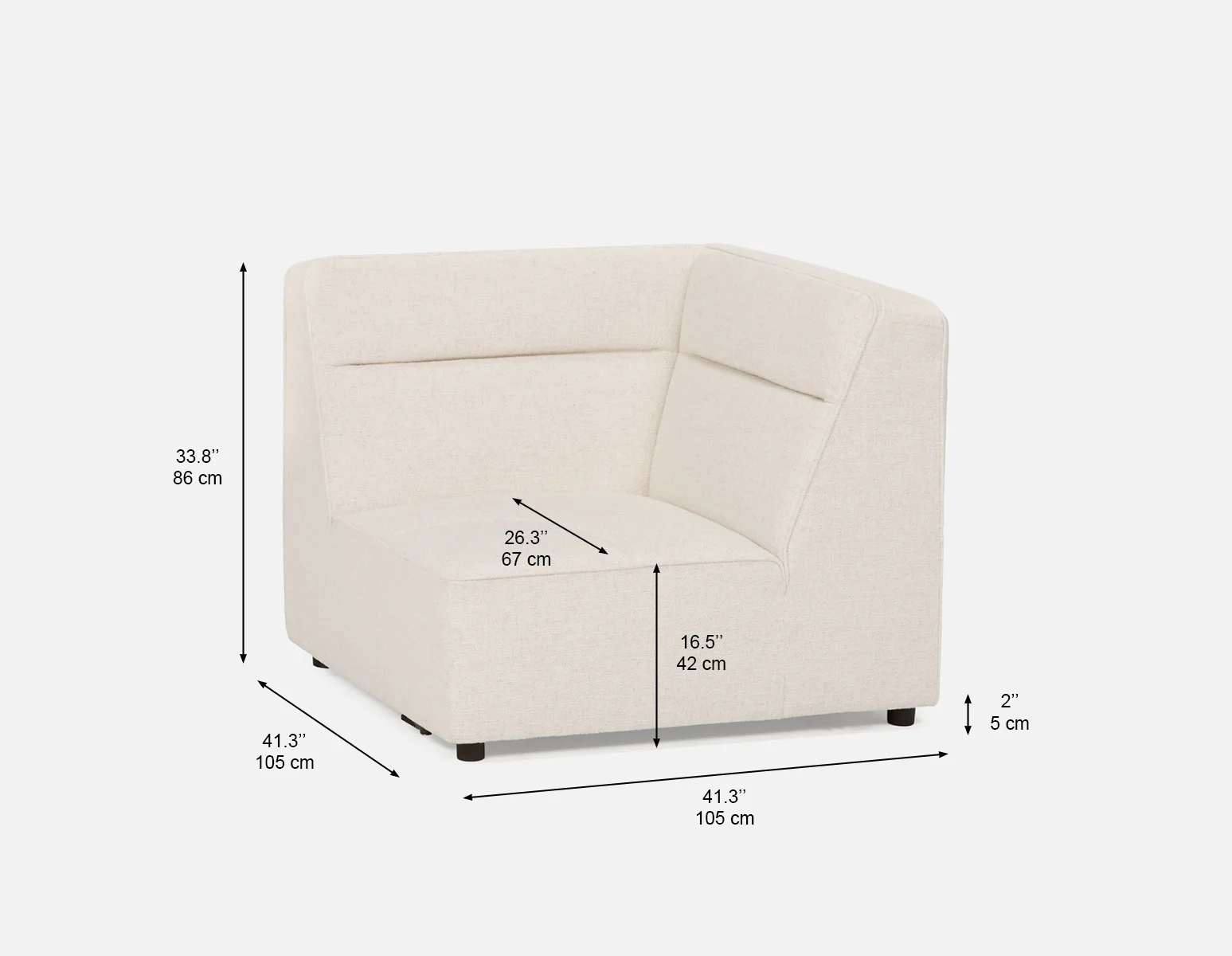 REVAN — Modern modular corner sofa customize to fit your space (51-50-49-46-F) - Image 9