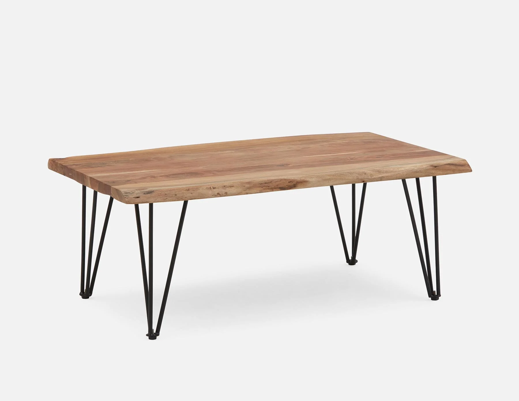 RENO — Solid acacia wood coffee table 120 cm - Image 12