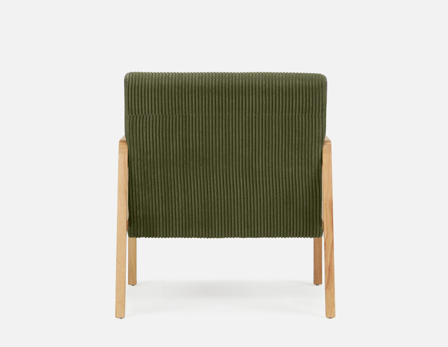 BECKETT — Armchair with corduroy and rattan accents (58-39-40-84) - Image 9