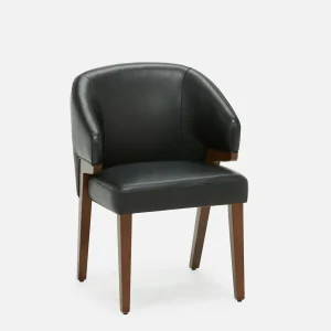 AKSEL — Leather dining chair (69-05-53-20)