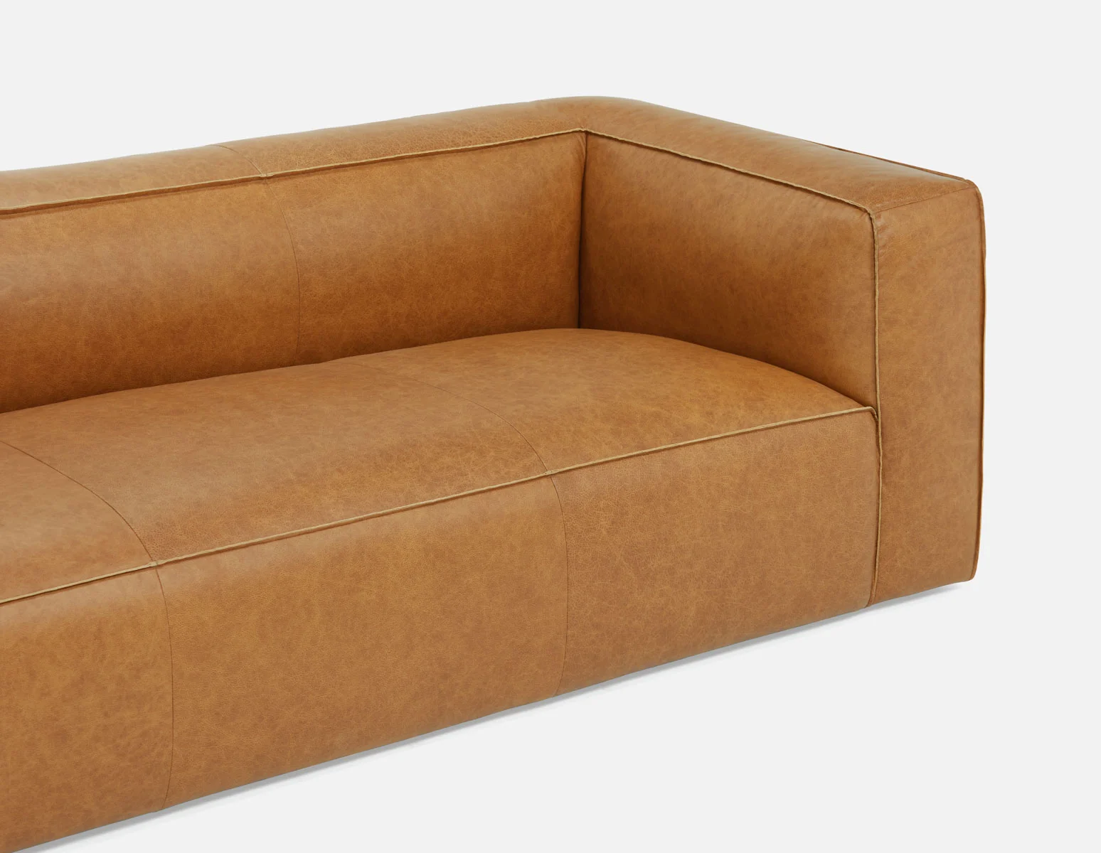 MONTE — 100% leather classic 3-seater sofa (39-69-47-49) - Image 9