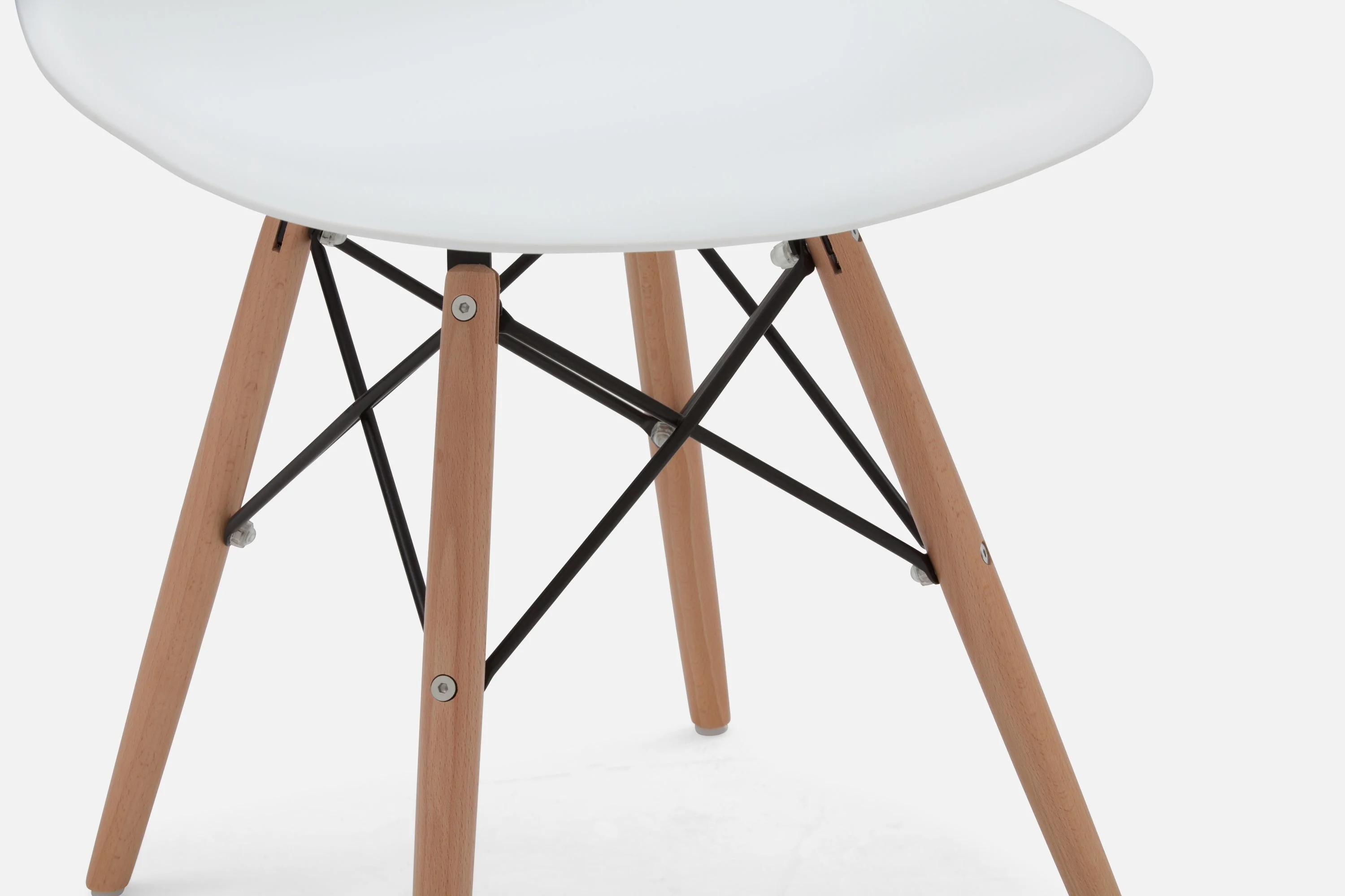 EIFFEL — Mid-century modern chair with solid beech wood legs (90-10-11-10) - Image 4