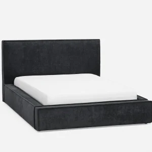SORGUE — Upholstered queen size bed with storage (28-49-09-20)