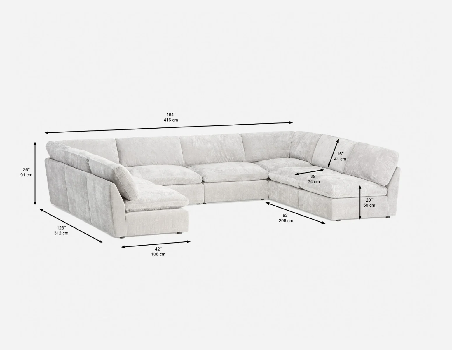 CHABLIS — 8-pc modular interchangeable sofa (13-51-53-30) - Image 6