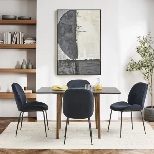 JUDITH — Contemporary velvet dining chair (03-39-96-20)