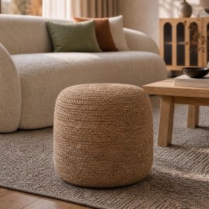 REILLY — Braided jute ottoman