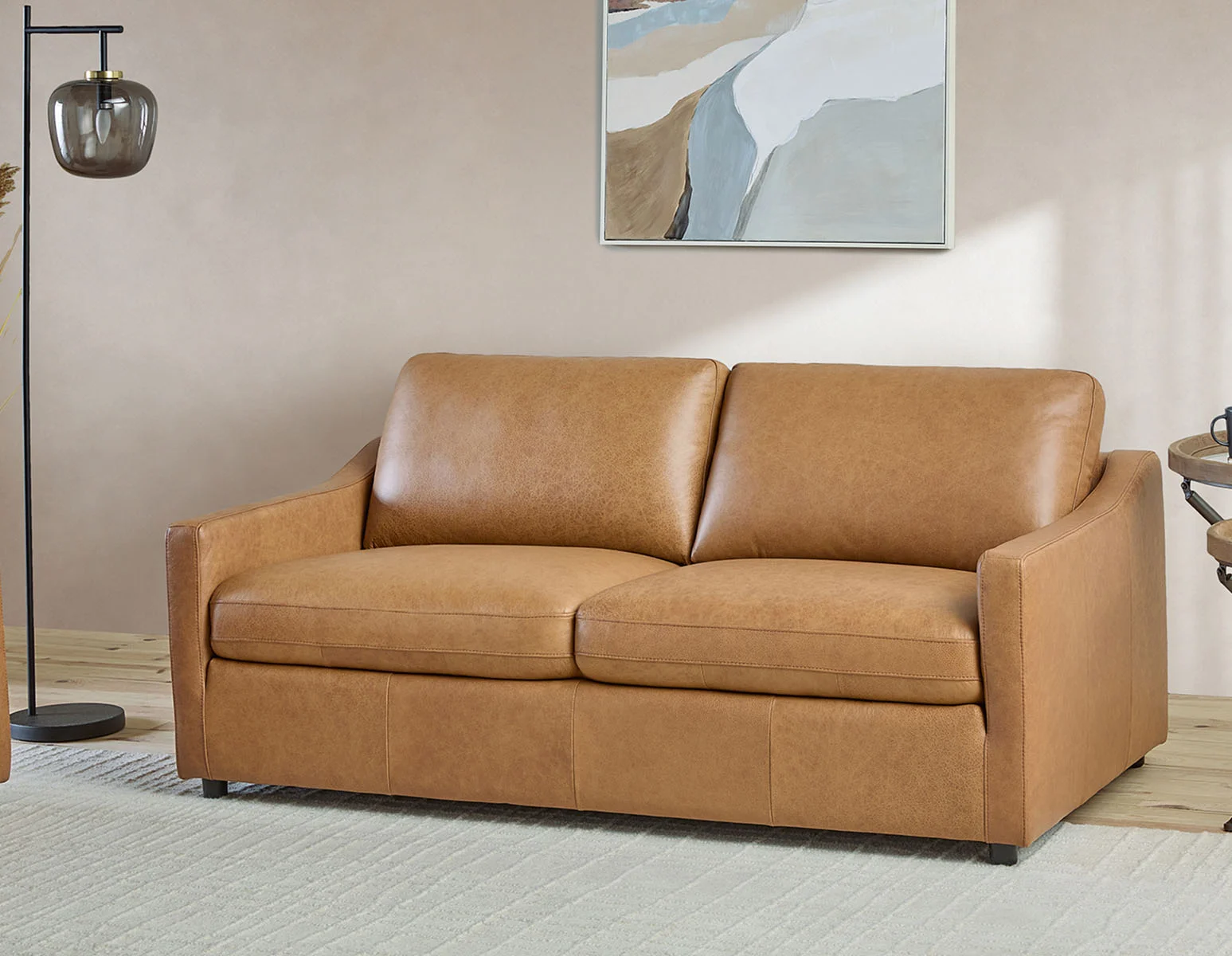 LIMA — Modern 100% leather 3-seater sofa - Image 14