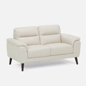 GAMARRA — 100% leather modern contemporary loveseat (72-10-78-34)