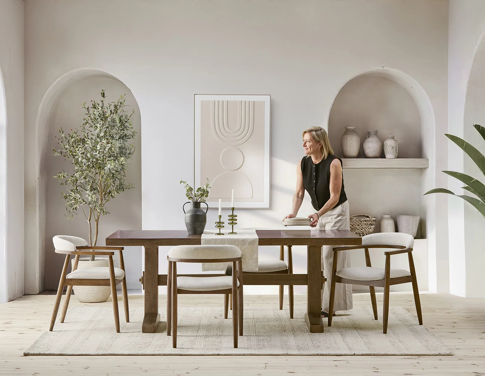 CELIO — Rustic dining table 200 cm (97-53-42-96)