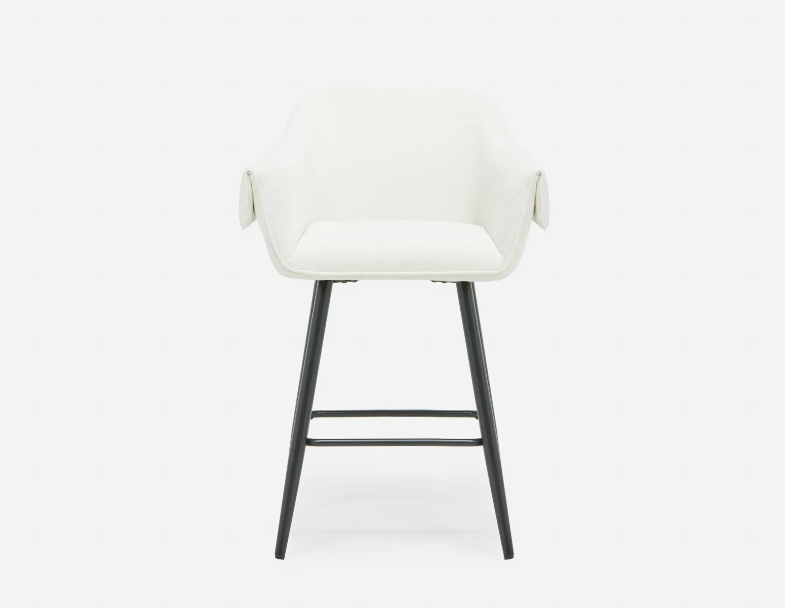 RALPH — Mid-century upholstered counter stool 66cm - Image 2