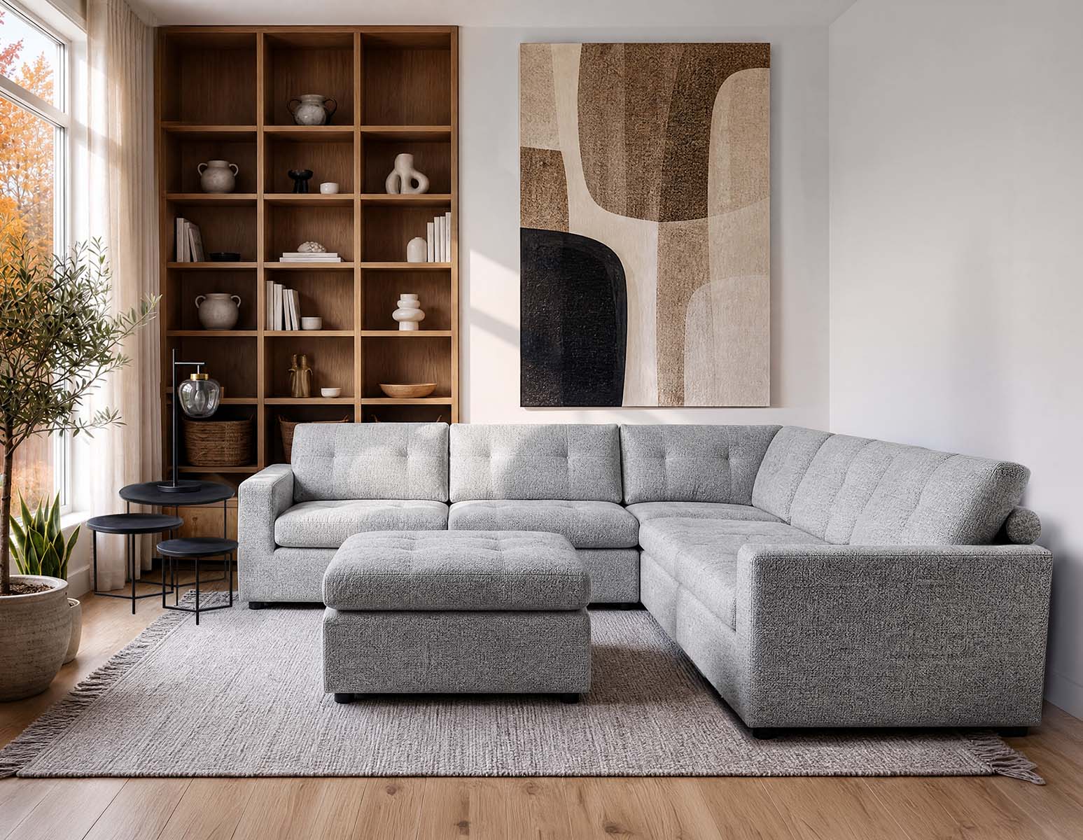 LEONIA — Contemporary ottoman (90-72-98-30) - Image 9