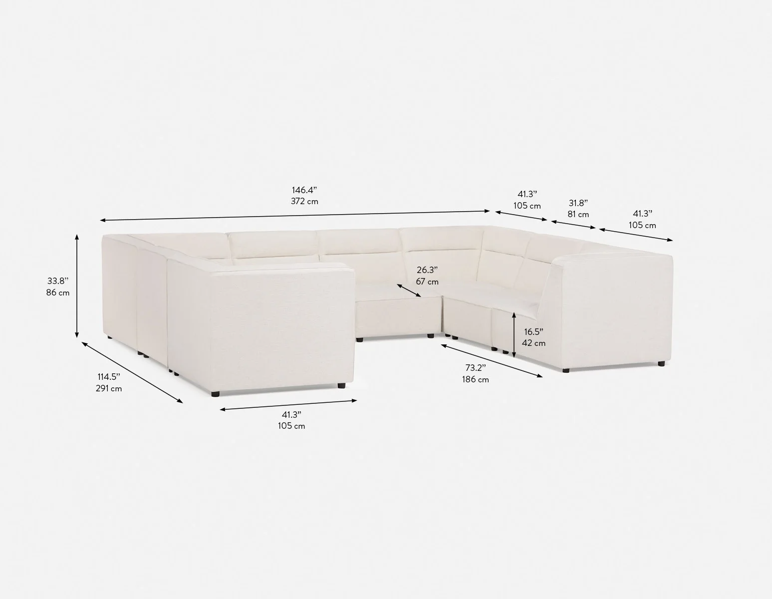 REVAN — Modern modular sofa customize to fit your space (35-83-60-46) - Image 7