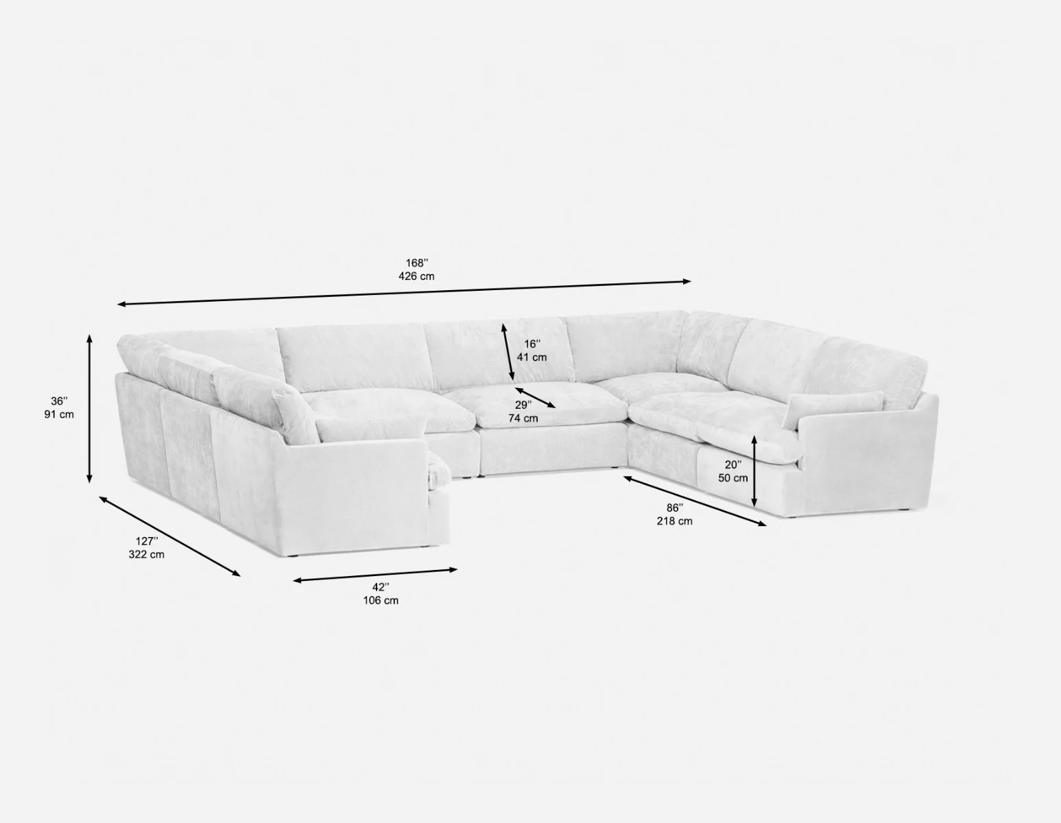 CHABLIS — 8-pc modular interchangeable sofa (24-08-74-62) - Image 6