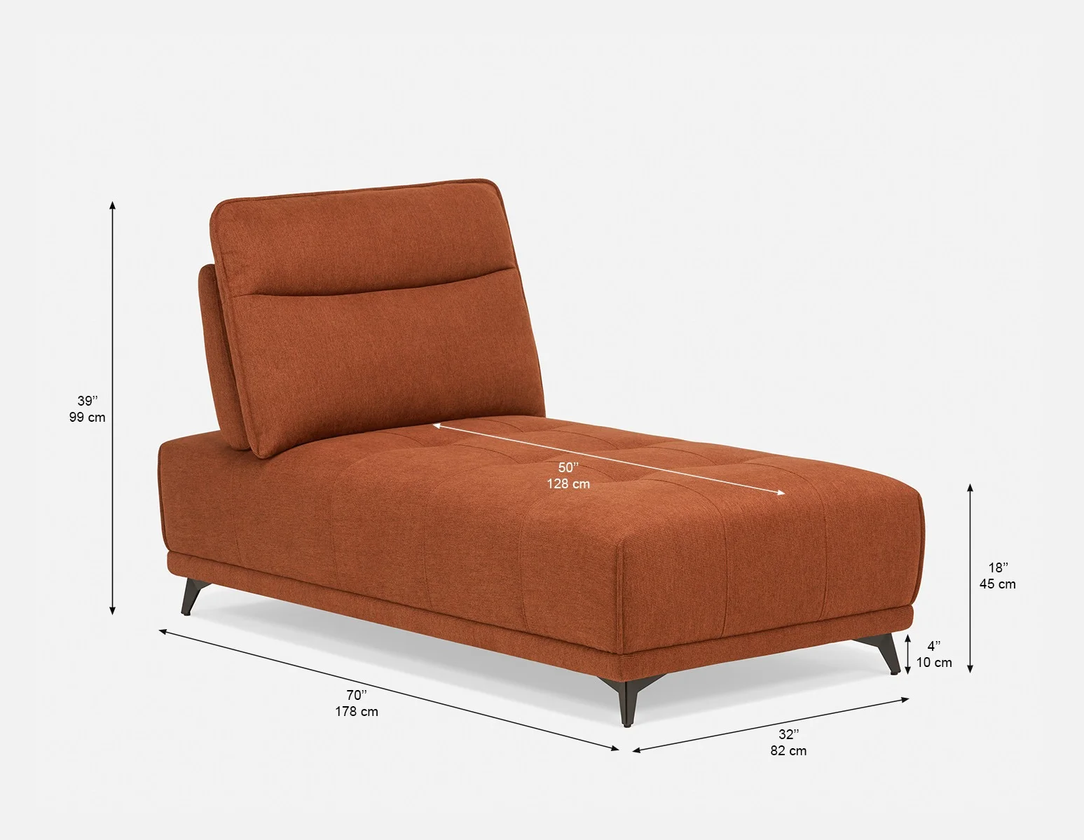 SIMON — Modern contemporary lounger with adjustable backrest (60-33-51-45) - Image 12