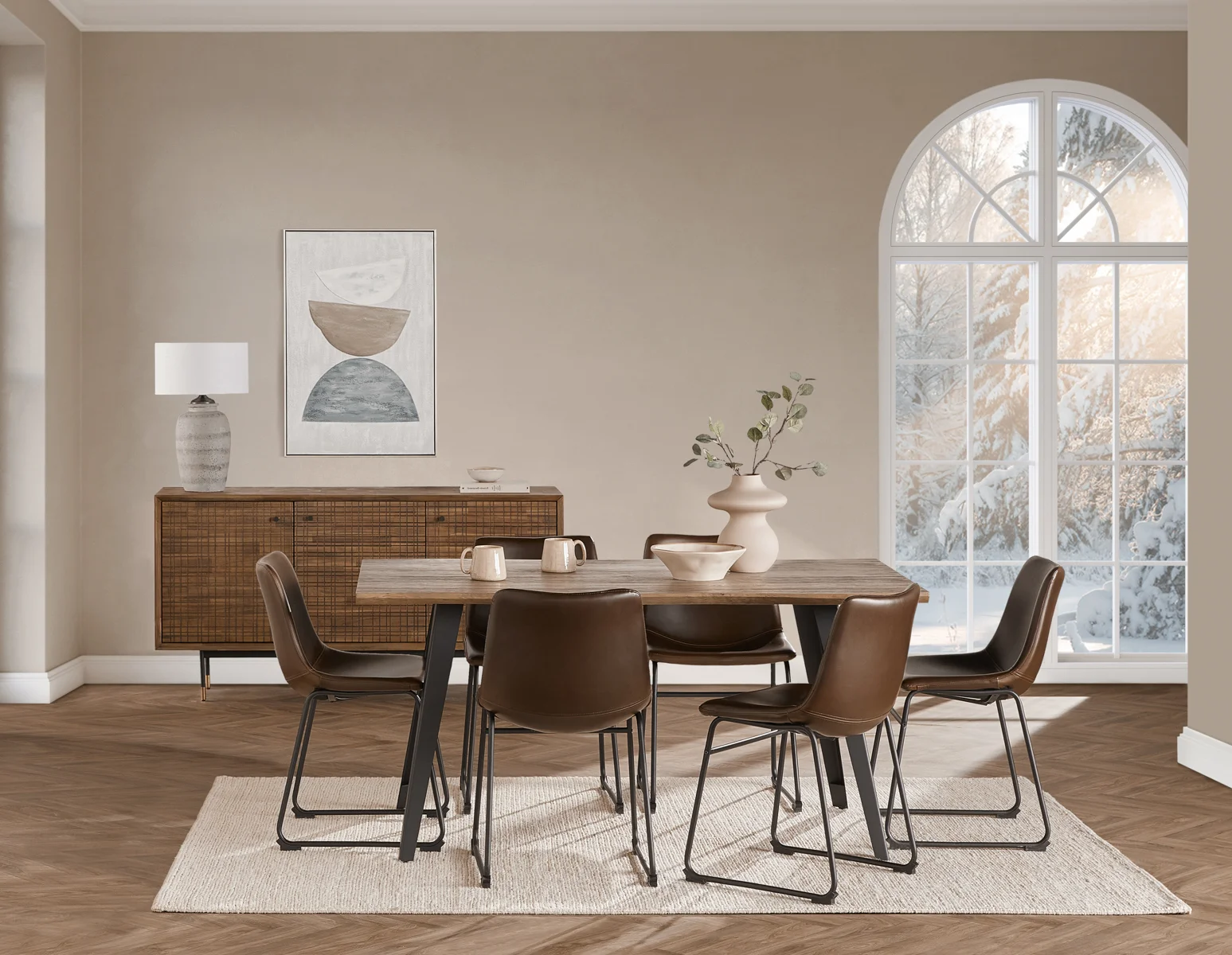 JERRY — Mid-century modern dining table 160 cm