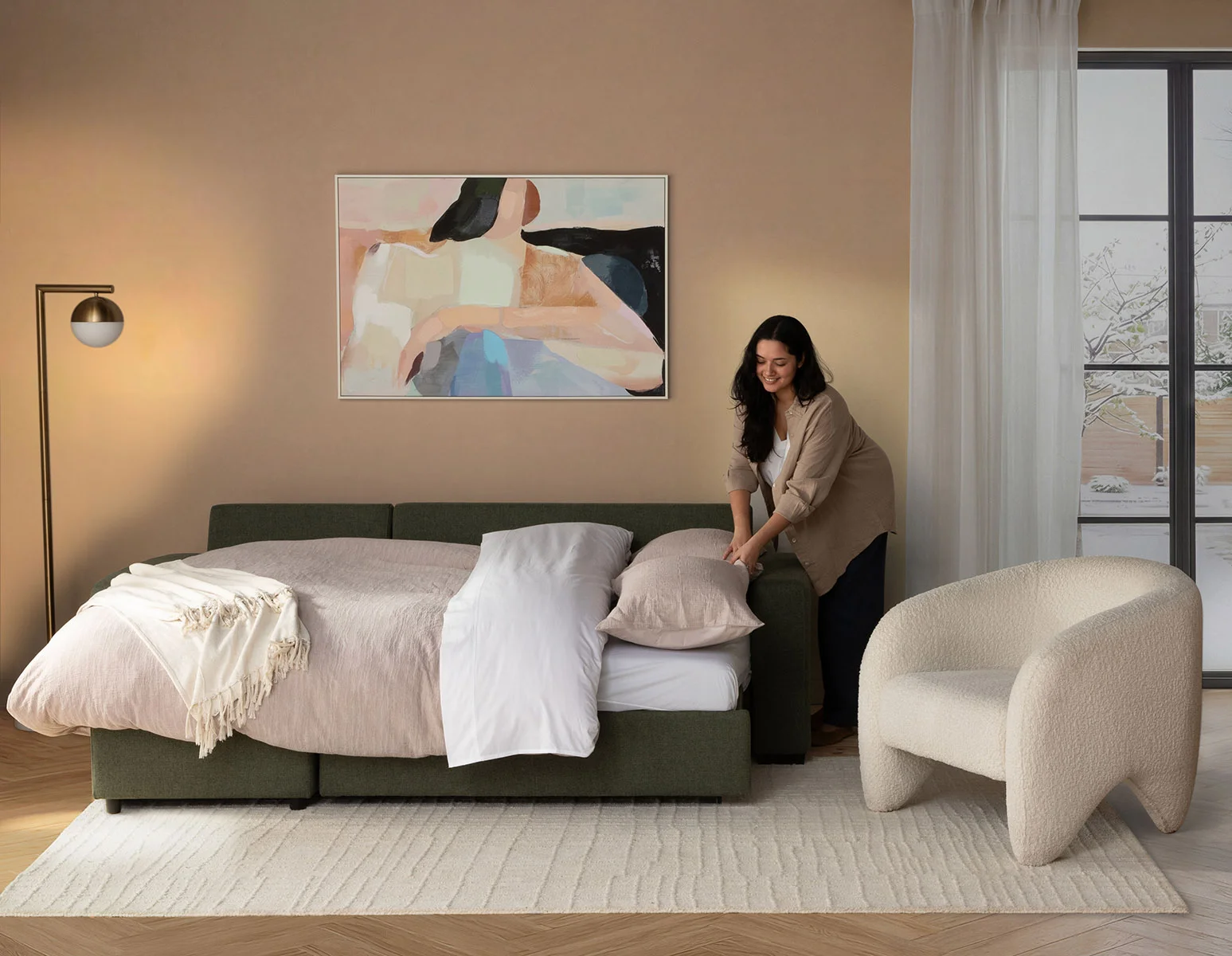 MARNIE — Contemporary interchangeable sectional sofa-bed with storage (73-29-20-18) - Image 19