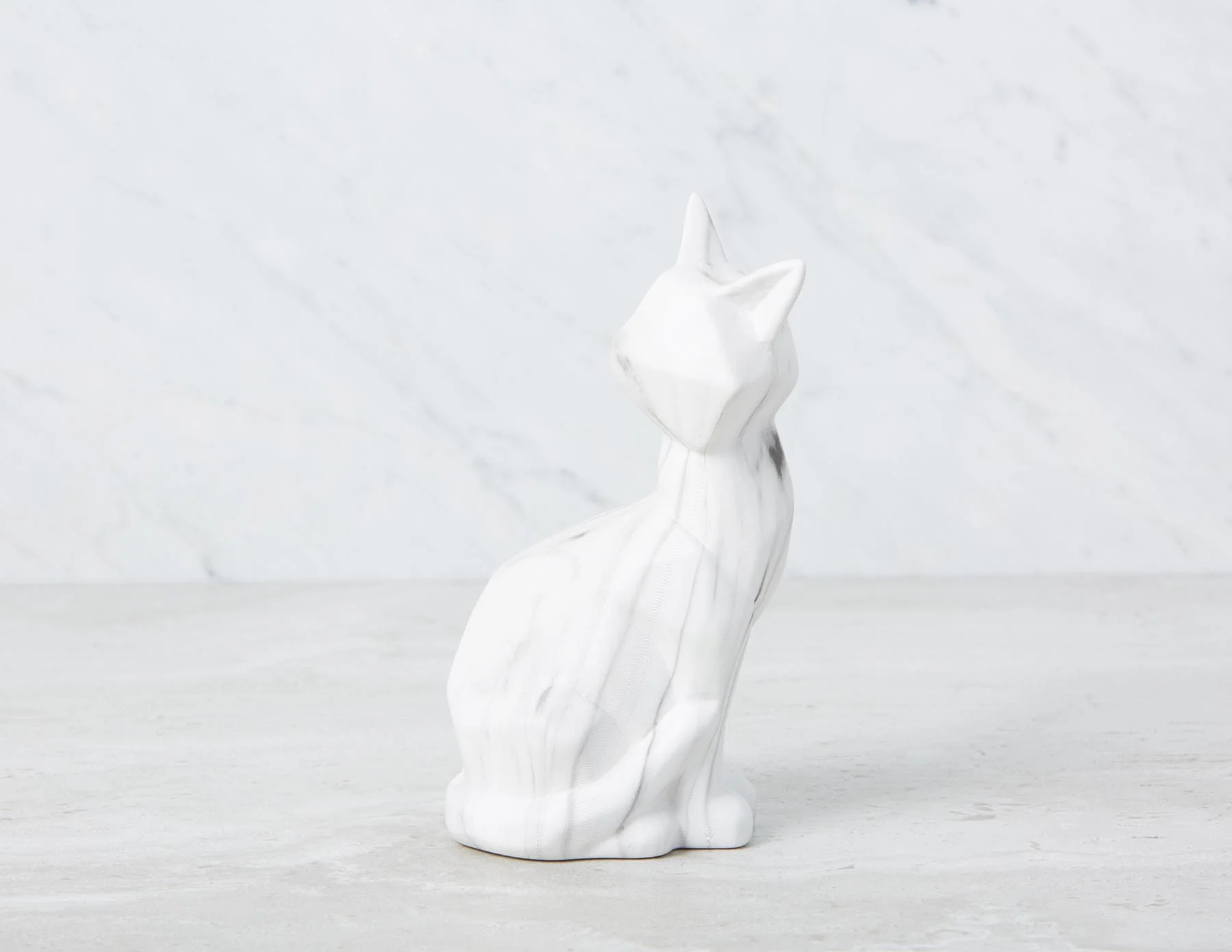 CAT — Faux marble sculpture 20 cm - Image 2