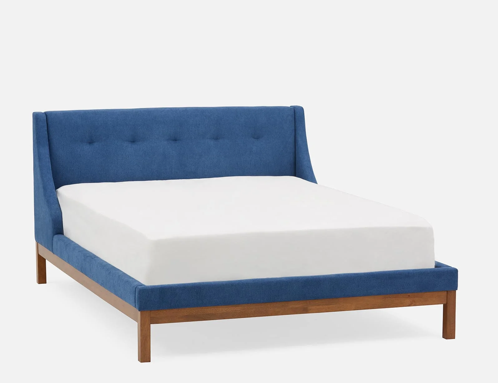 MUROL — Mid-century modern tufted upholstered wingback queen size bed (67-18-90-60) - Image 9