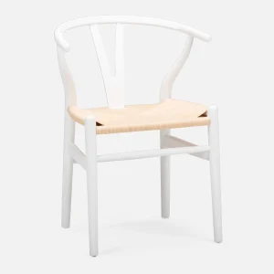 DENMARK — Beech wood and paper cord dining chair (70-00-11-10)