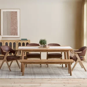 KABBANN — Acacia wood bench