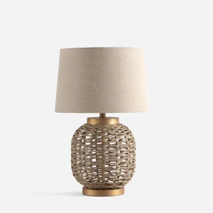 RODNEY — Hand-made rope table lamp 58 cm height