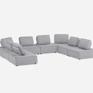 LEON — 8-pc modular interchangeable sofa (64-97-53-62)