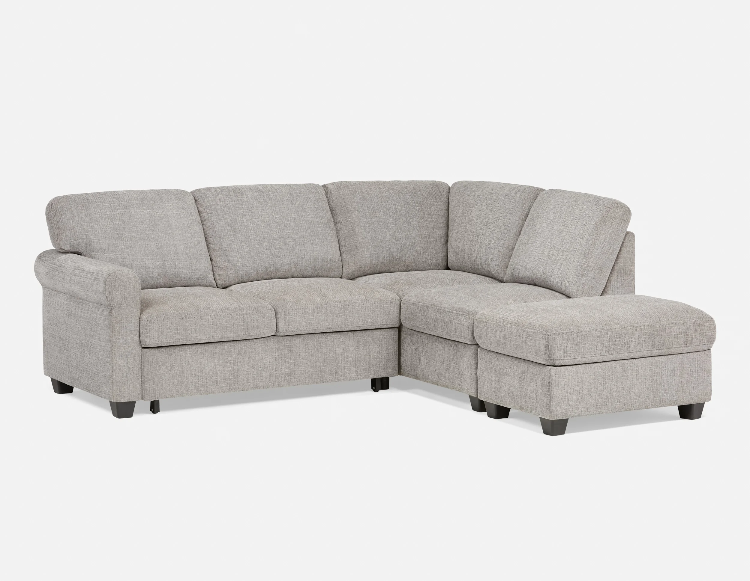 DELPHINE — Traditional right-facing sectional sofa-bed with storage (28-94-59-30) - Image 17