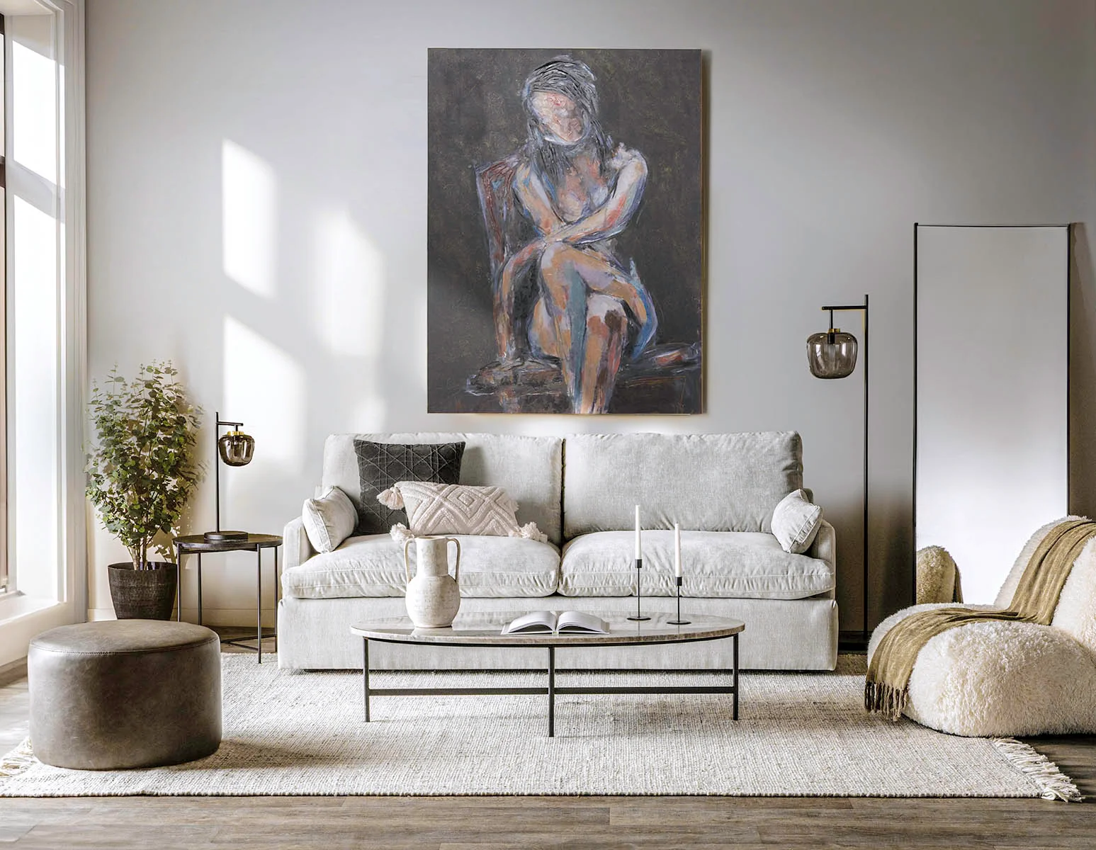 OPHELIA — Acrylic painting 120 x 160 cm - Image 4