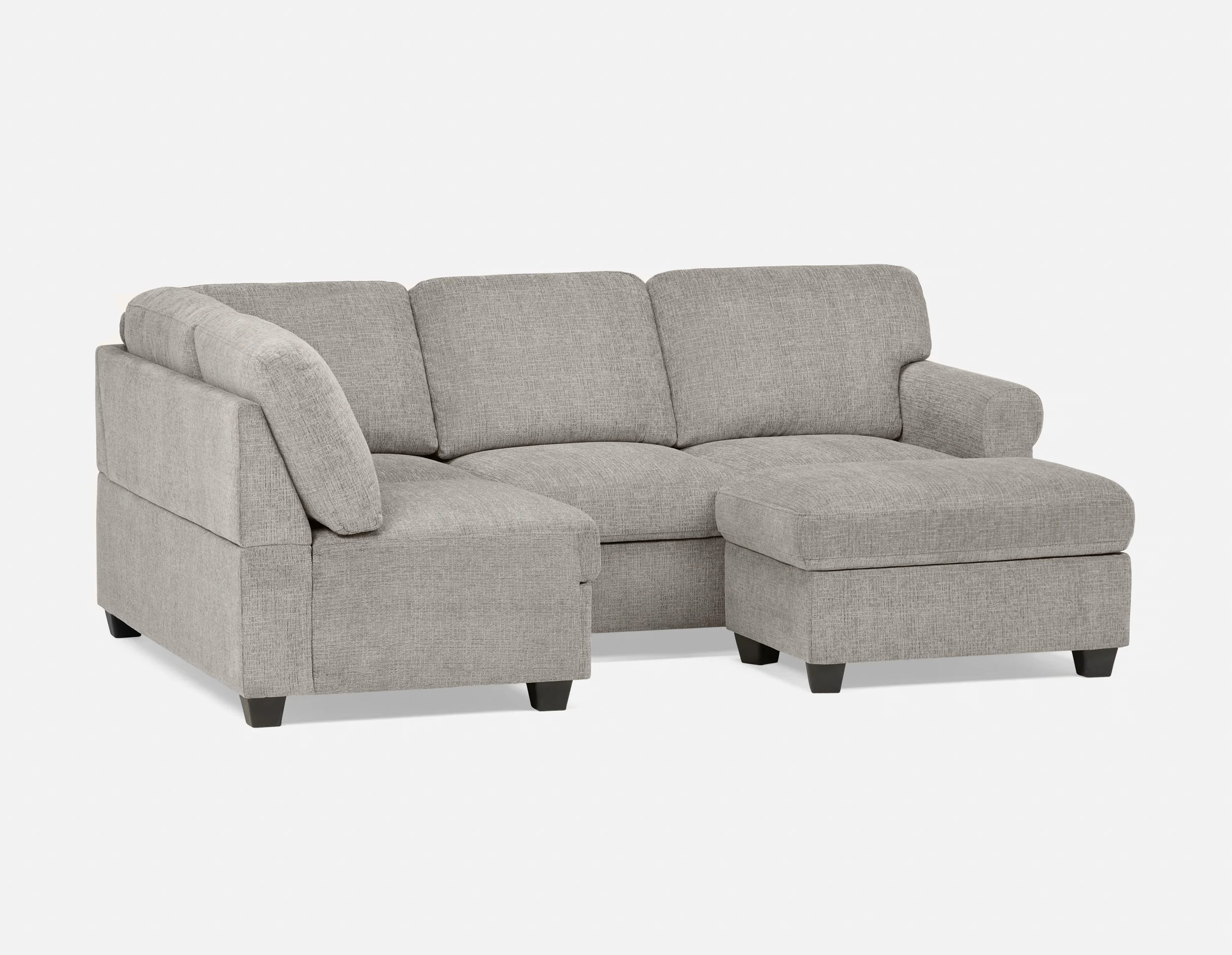 DELPHINE — Traditional left-facing sectional sofa-bed with storage (45-46-23-30) - Image 7