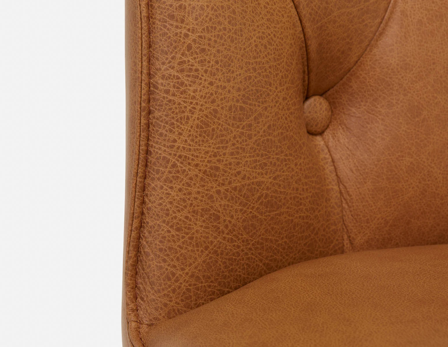 NELA — 100% leather vintage dining chair (55-11-06-49) - Image 3