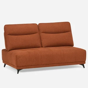 SIMON — Modern contemporary armless loveseat with adjustable backrest (75-79-85-45)