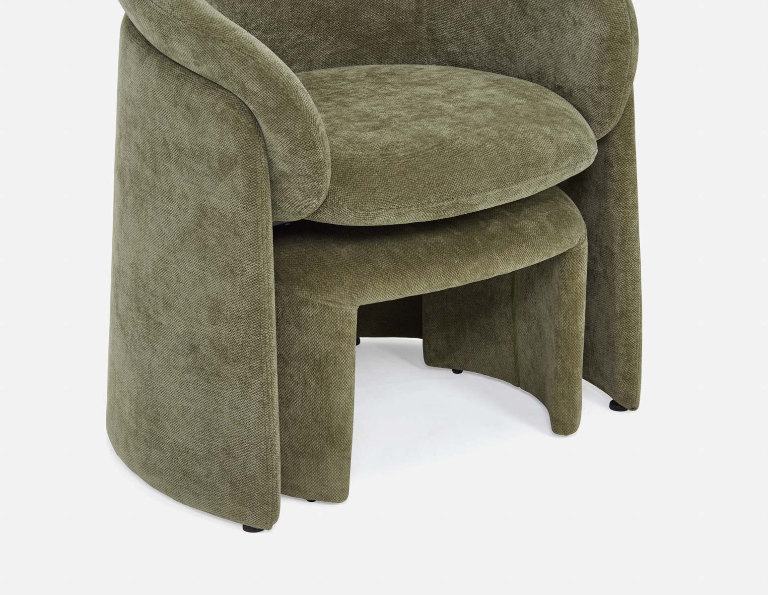 HANCHA — Modern accent chair with ottoman (03-82-64-70) - Image 6