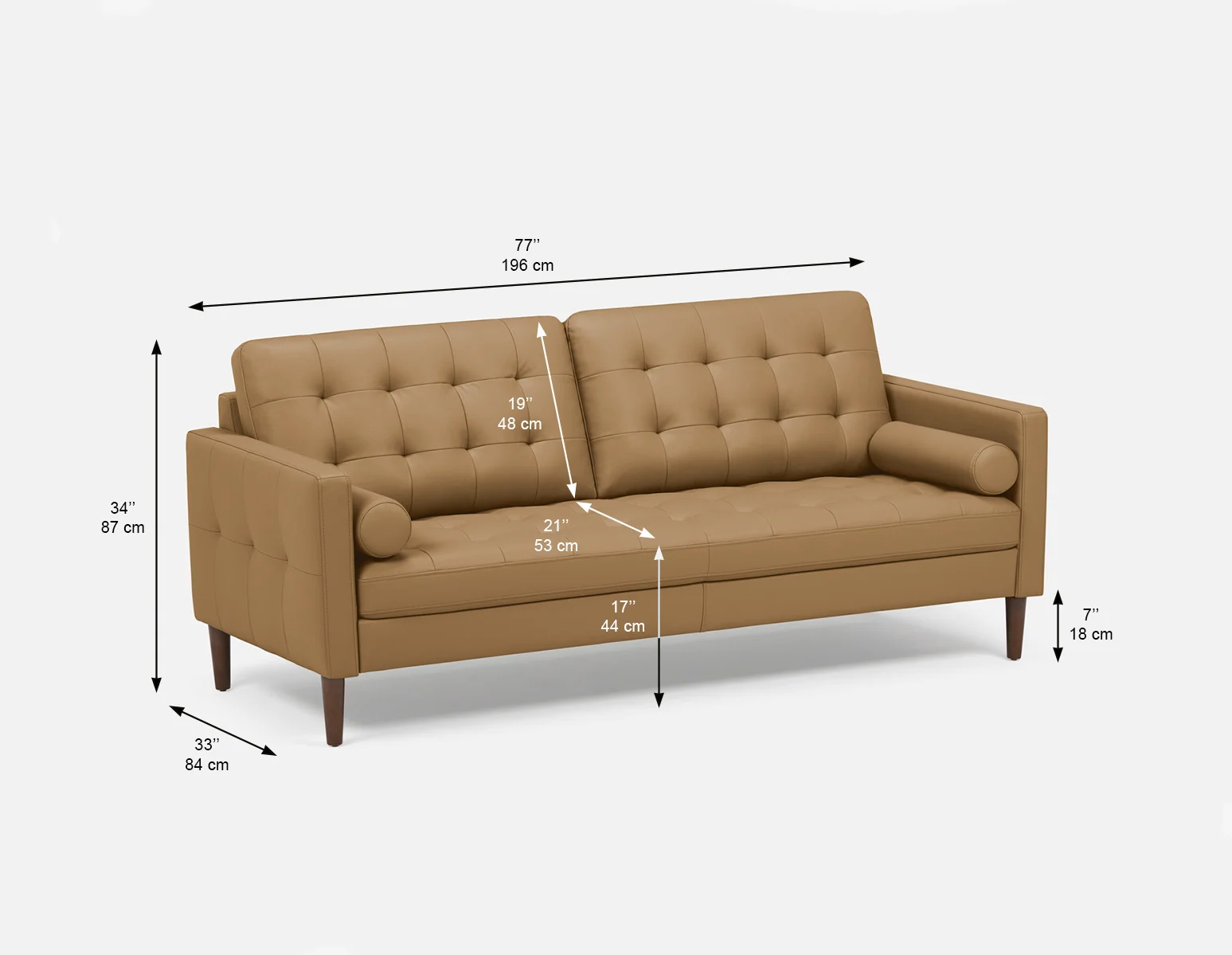 REVE — Mid-century modern 3-seater sofa (94-61-06-49) - Image 13