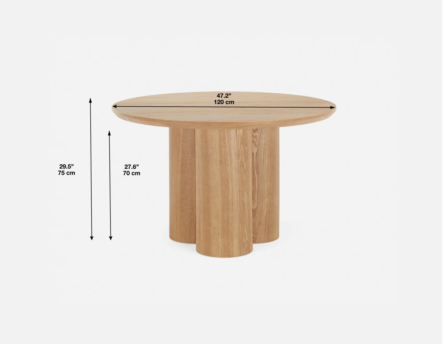 GUIDO — Modern minimalist round dining table 120 cm (07-32-75-96) - Image 8