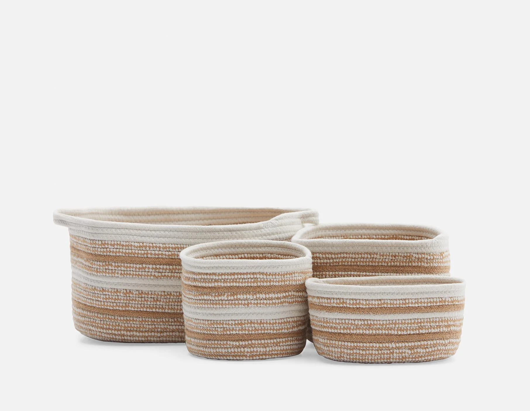 BURELLE — Set of 4 cotton rope and jute baskets - Image 4