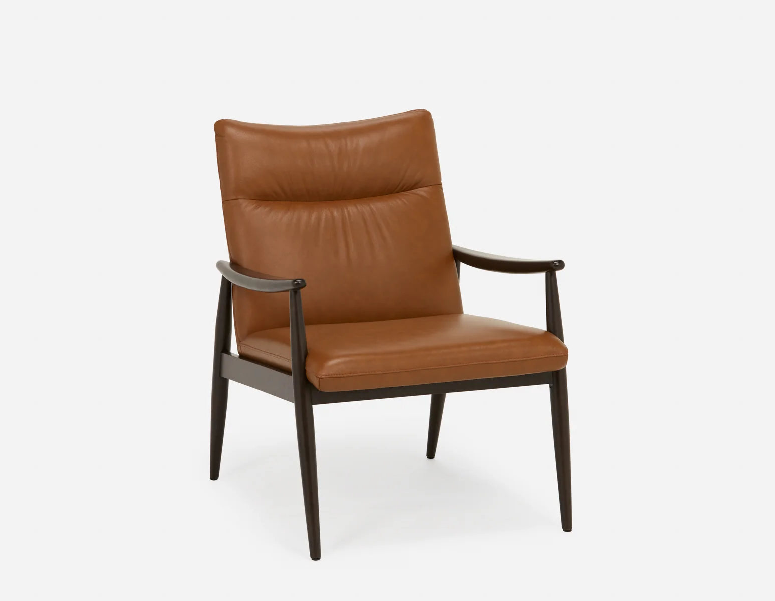 LATONA — 100% leather mid-century modern accent chair (71-53-26-96) - Image 14
