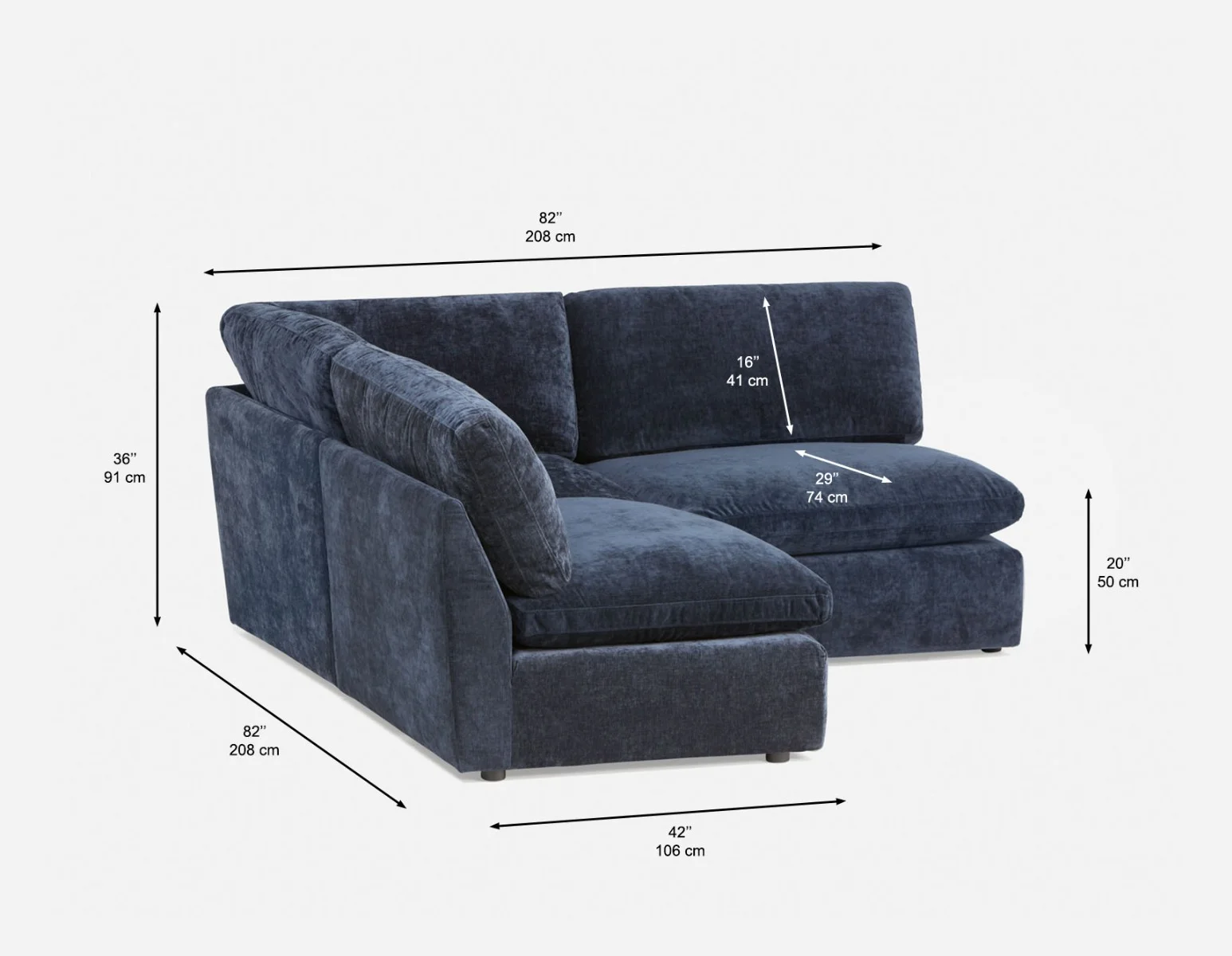 CHABLIS — 3-pc modular interchangeable sofa (97-49-91-60) - Image 5