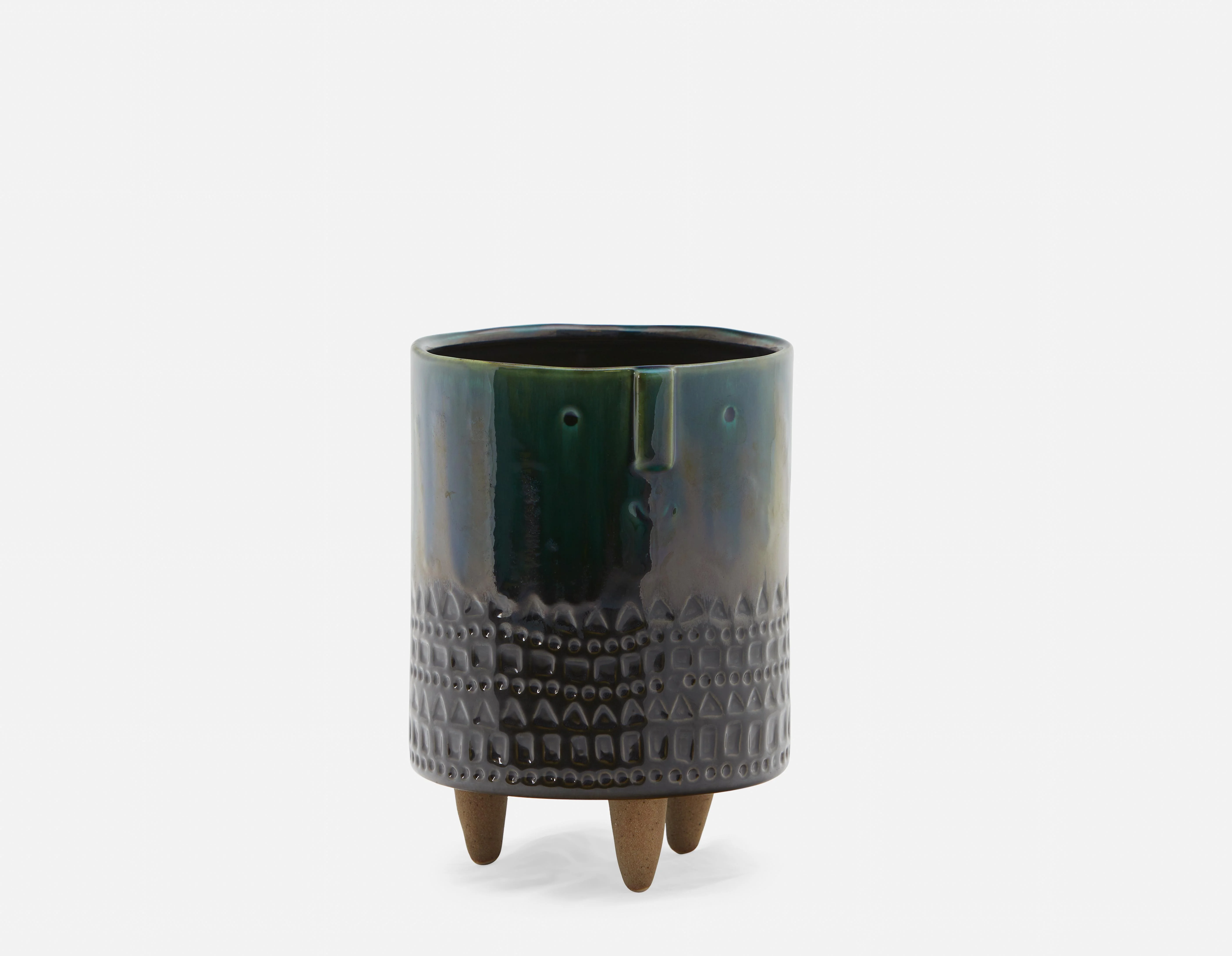 DASH — Planter with wood stand 21 cm - Image 5