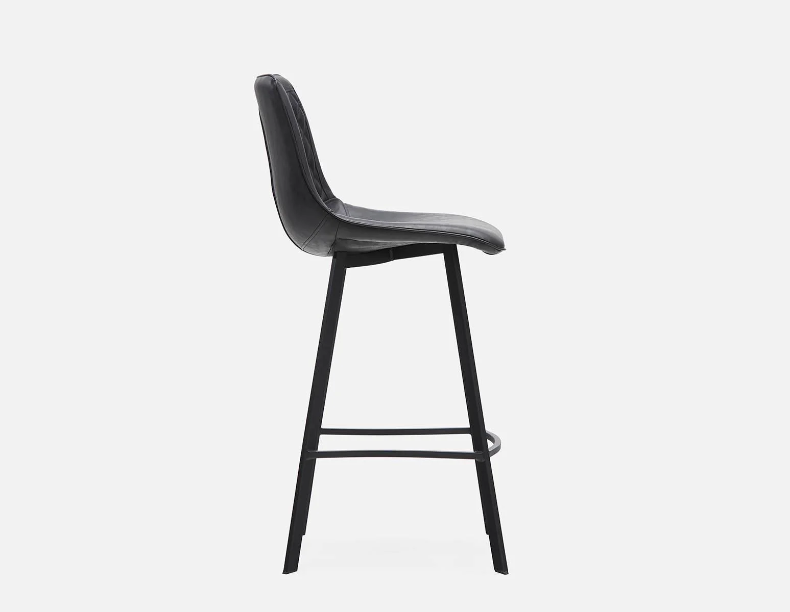 MALI — Mid-century modern bar stool with backrest 76 cm (55-54-87-20) - Image 6