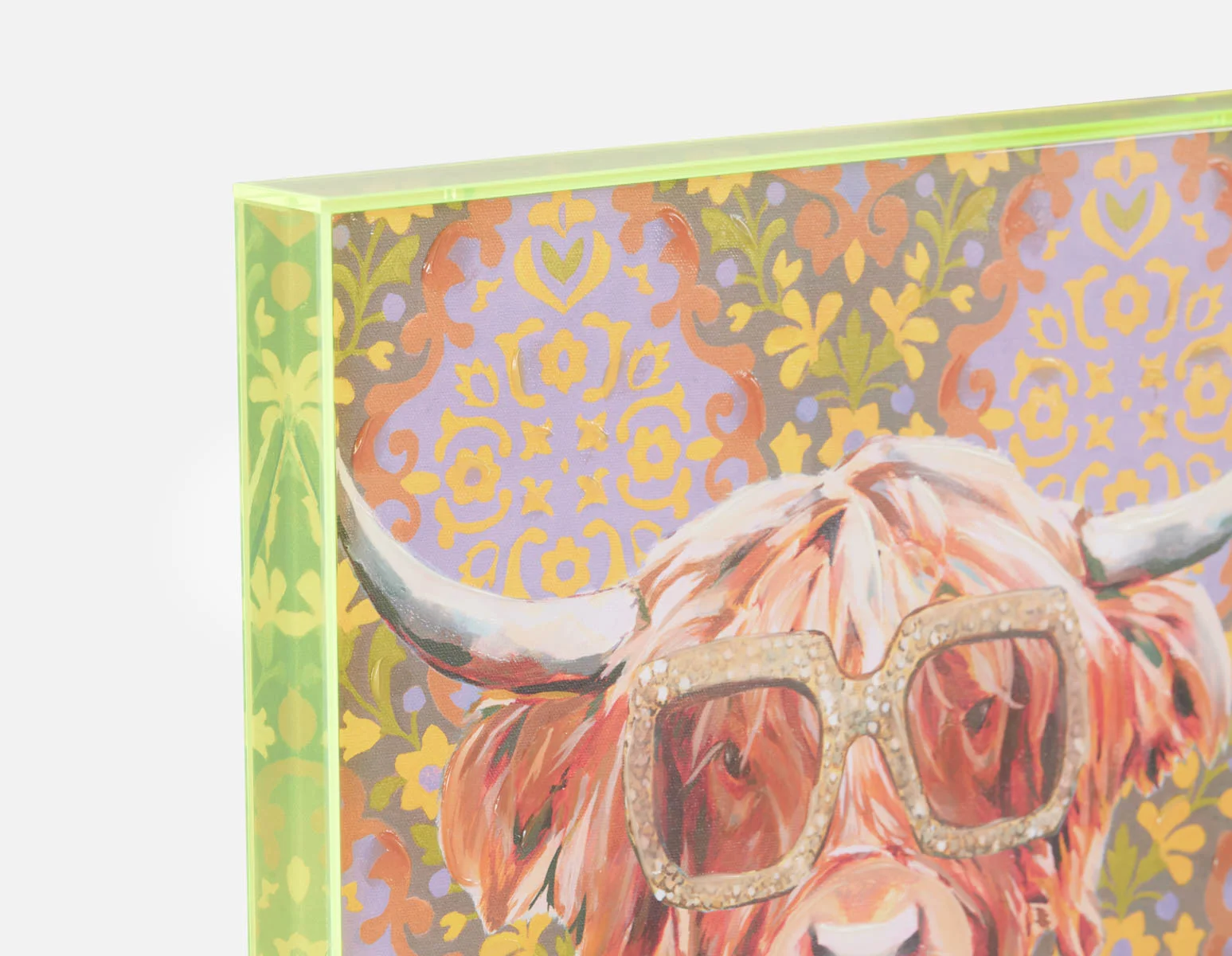 GOLDIE III — Acrylic shadow box art 45 x 60 cm - Image 2