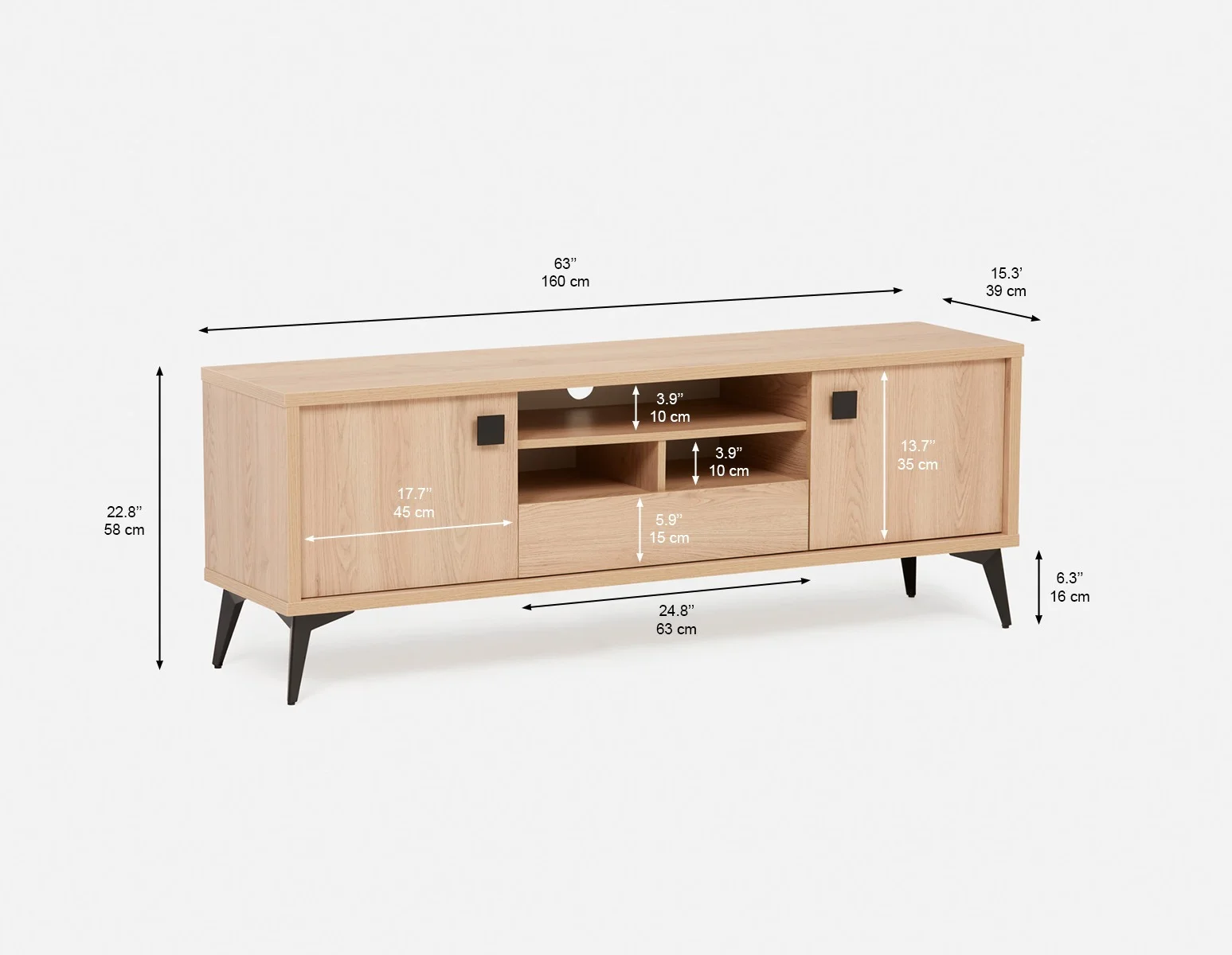KIERA — Mid-century modern media unit (06-98-07-04) - Image 13
