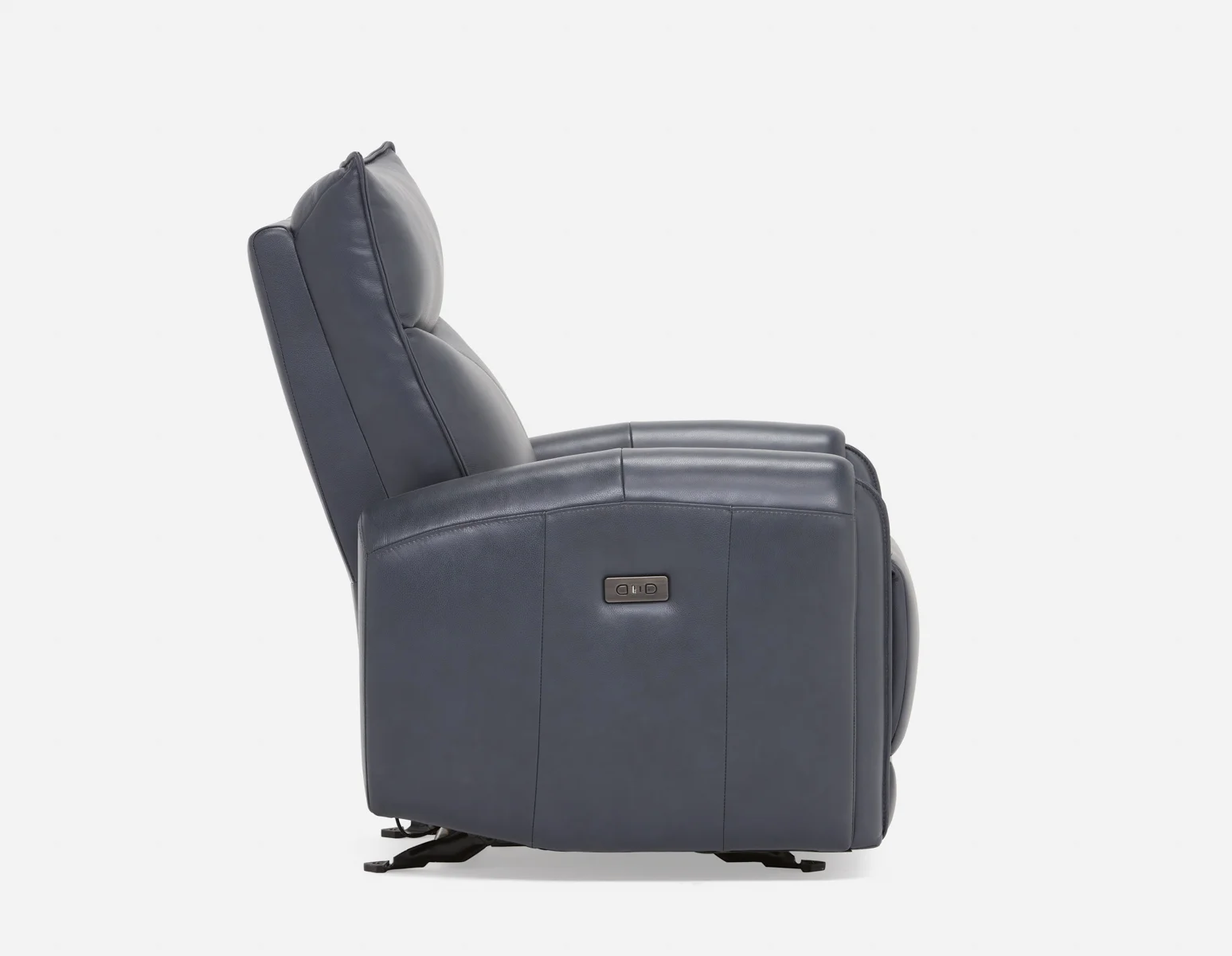 CALVERO — Contemporary power-reclining and glider 100% leather armchair with usb port (84-12-10-60) - Image 11