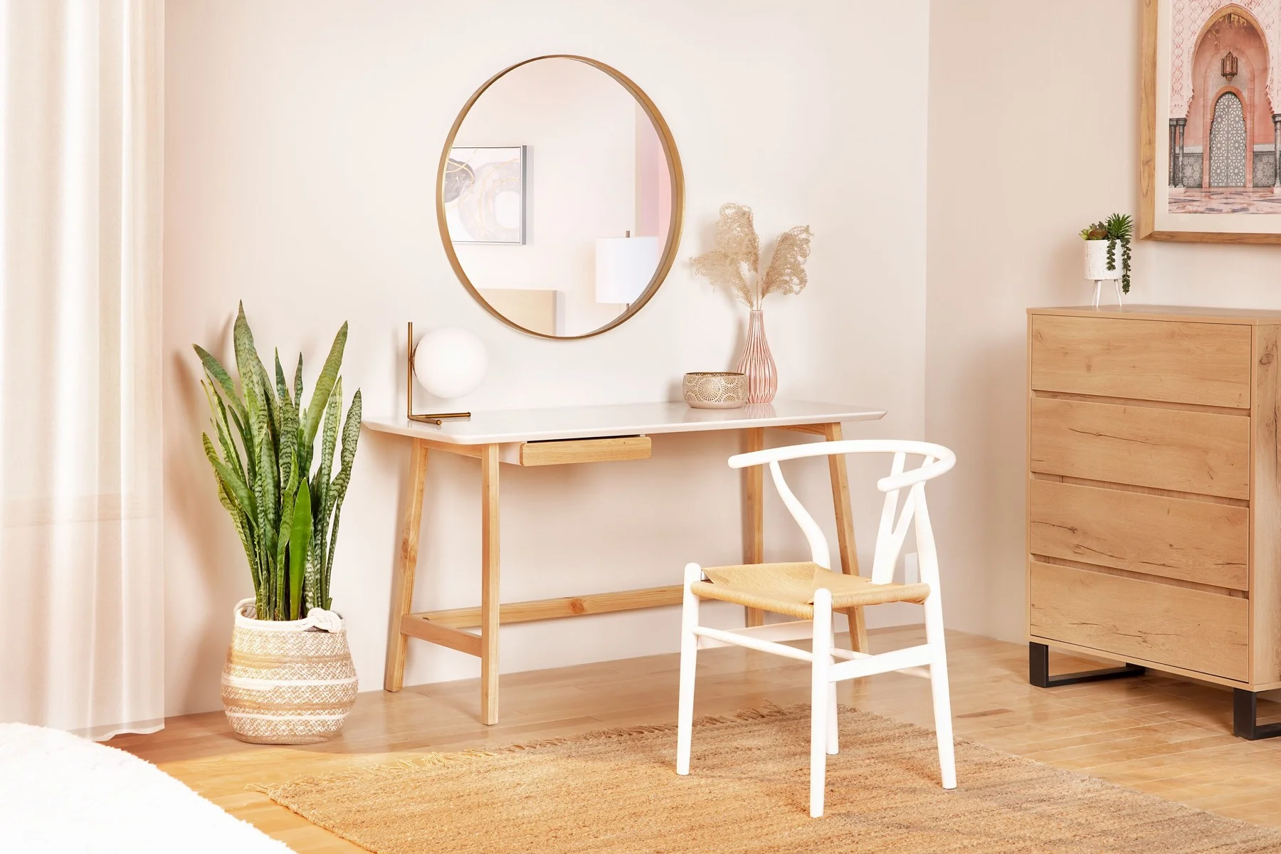 DENMARK — Beech wood and paper cord dining chair (70-00-11-10) - Image 8