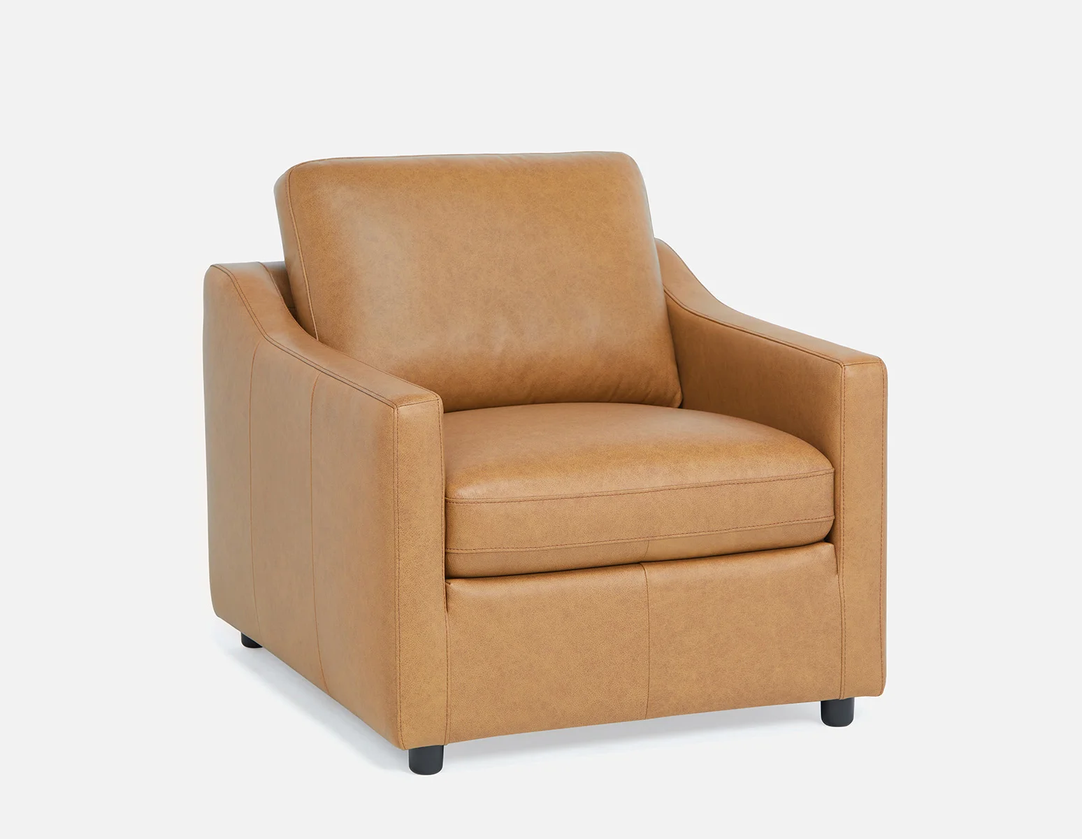LIMA — Modern 100% leather armchair (74-41-36-49) - Image 14