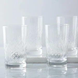TROPICAL — Set of 4 highball glasses