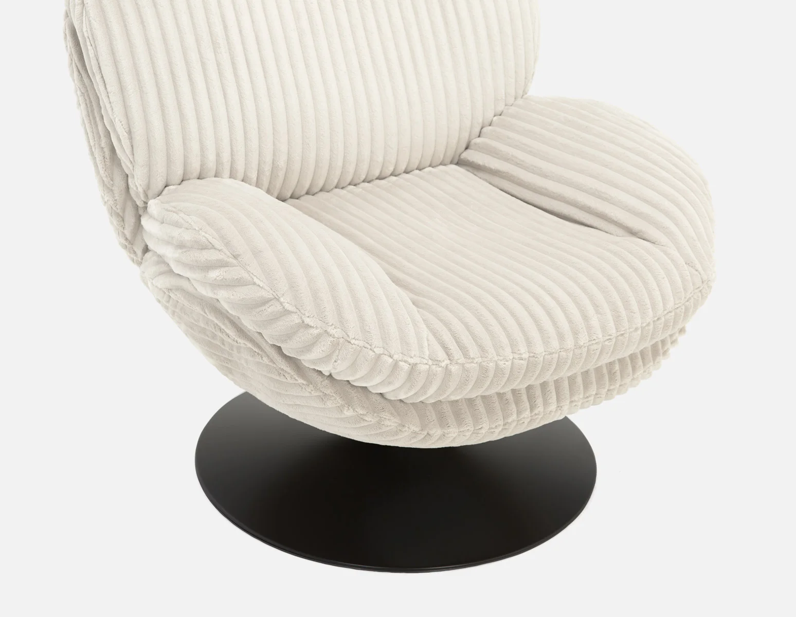 ROUSSEAU — Corduroy accent chair (57-77-60-46) - Image 6