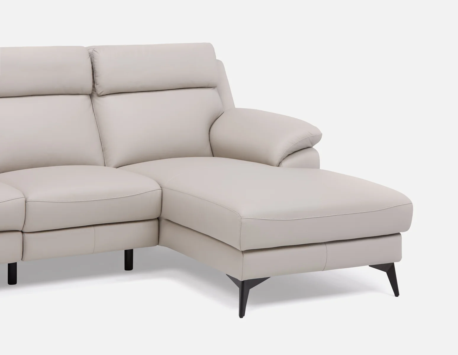 GIRONA — 100% leather power reclining right-facing sectional sofa - Image 9