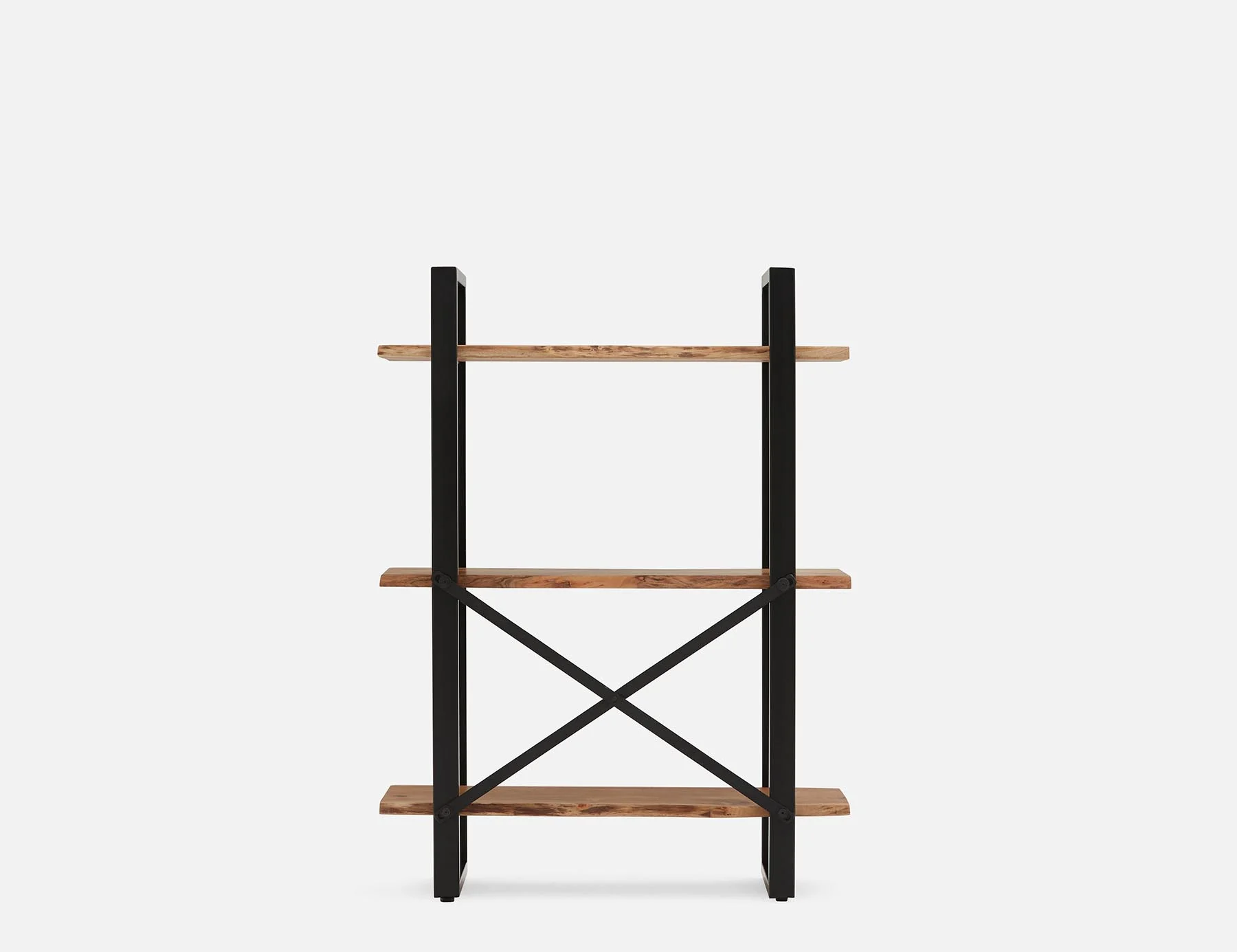 RENO — Acacia wood 3-tier bookcase - Image 7