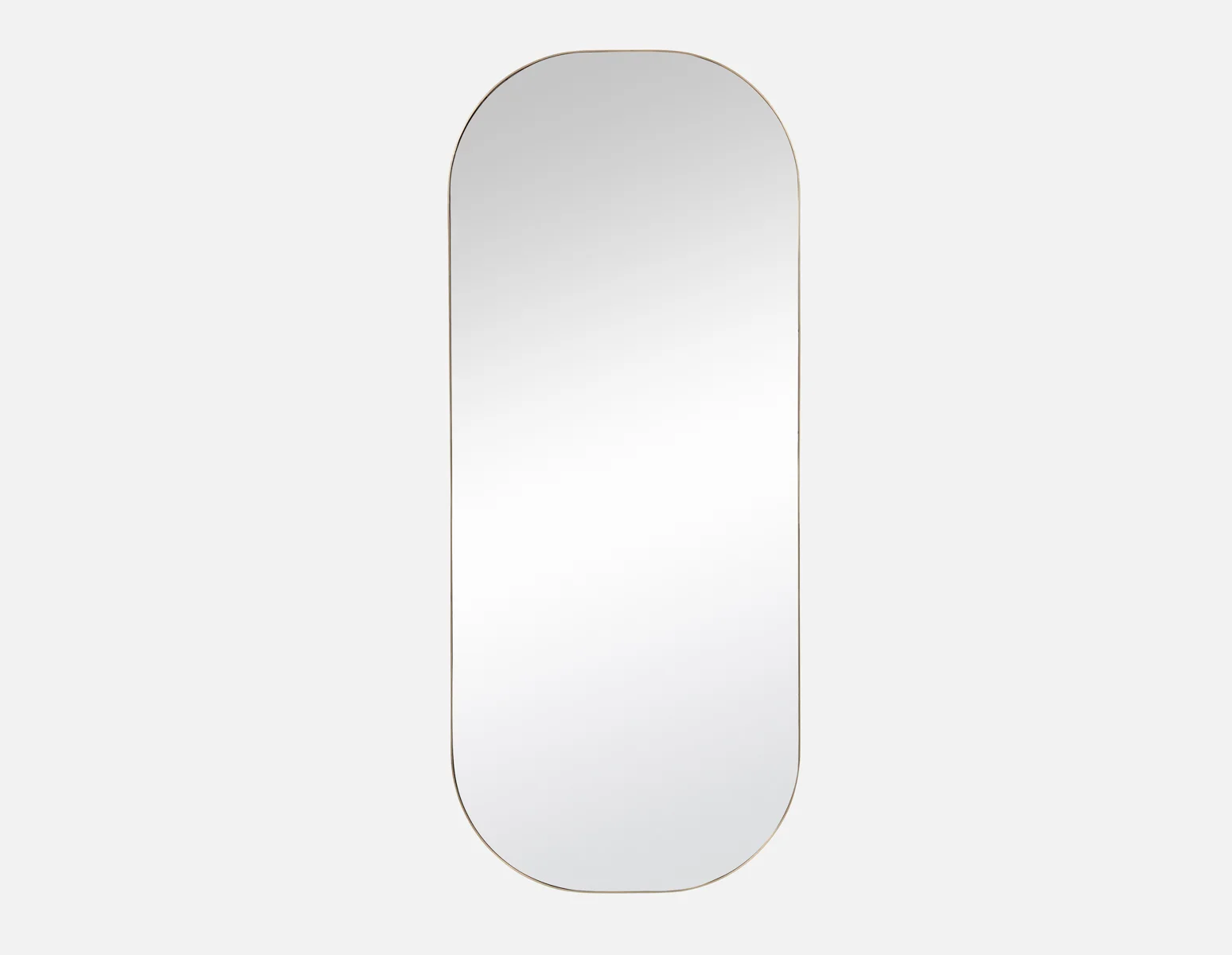 DENNES — Oval stainless steel mirror 50 cm x 120 cm - Image 6